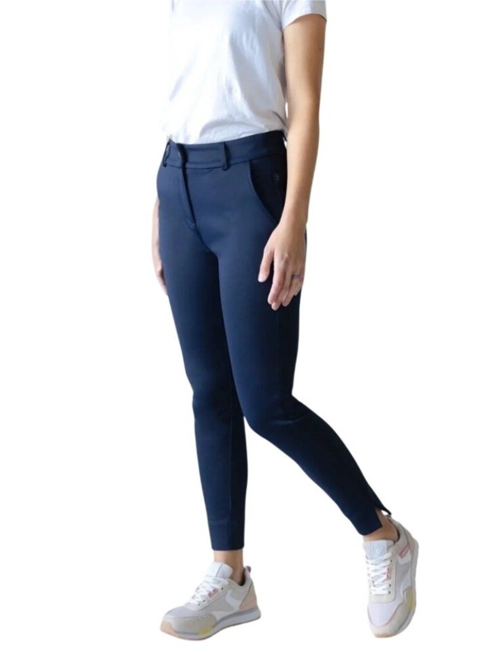 Abendroth Golf Peggy Cropped Pants Womens 4 NavyBlue Performance Tapered Trouser